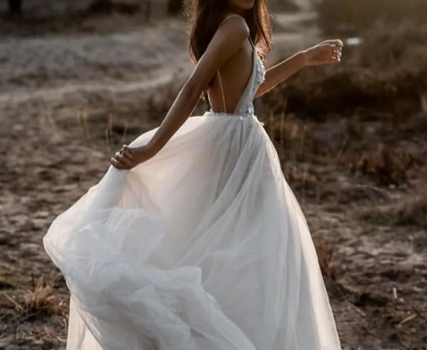 greek style beach dresses Stylish Boho Wedding Dress, Boho Dress, Ancient Greek Wedding Dress, B   Siaoryne