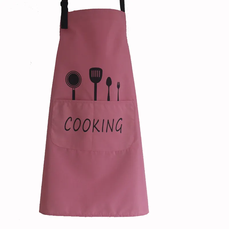 Multi Color Fashion Apron Solid Color Big Pocket Family Cook Cooking Home Baking Cleaning Tools Bib Baking Art Apron 258