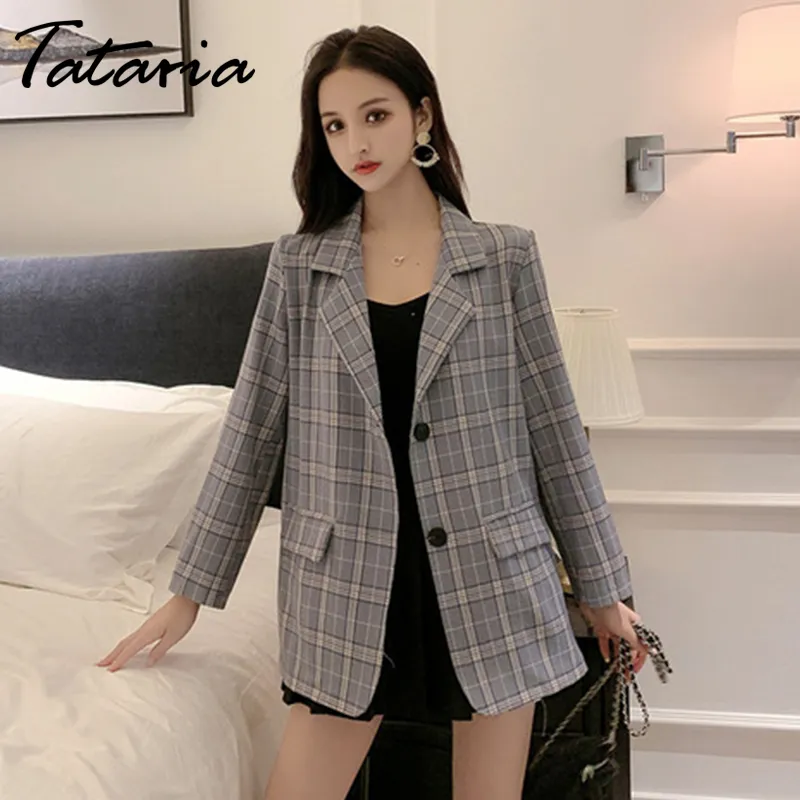 Womens Suits Blazers Tataria Women And Jackets Plaid Korean