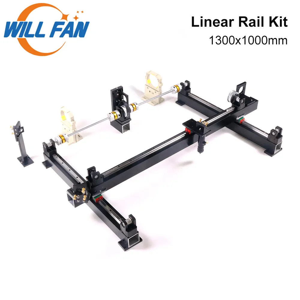 Will Fan 1300x1000mm DIY hg15 Linear Guide Rail Mechanical Component Kit Assemble CNC 1310 Co2 Laser Engraving Cutter Machine