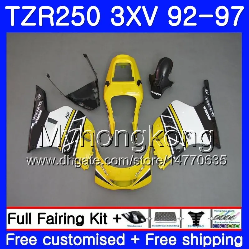 Kit yamaha tzr 250 3xv ypvs tzr-250 92 93 94 95 96 97 245hm.9 TZR250RR rs TZR250 공장 옐로우 1992 1993 1994 1995 1996 1997 페어링