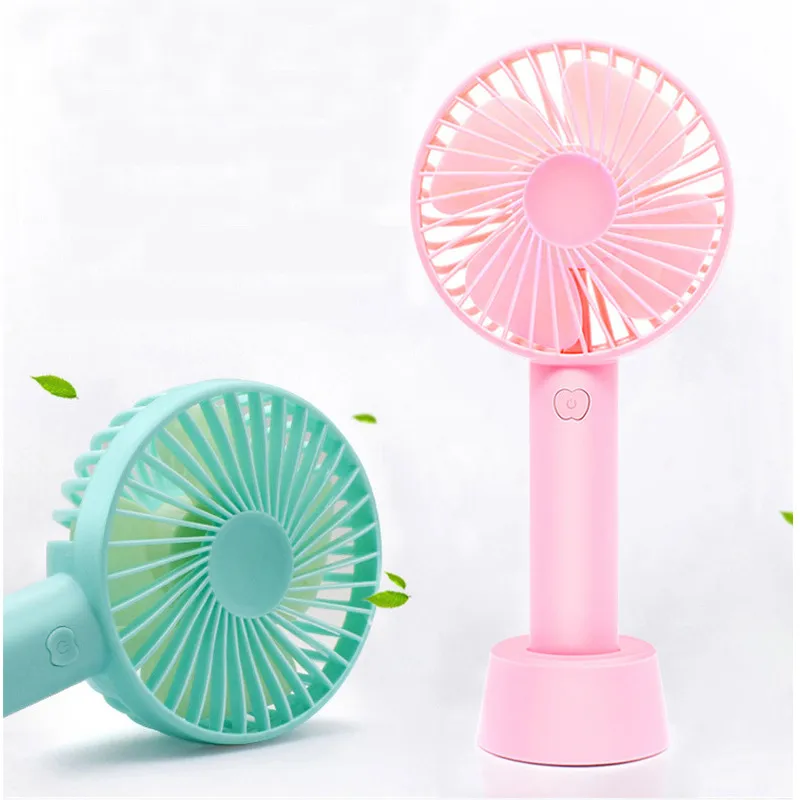 Handheld Small Fan Mini Portable Electric Fan Dormitory Office Desktop USB Charging Fan Three Speed Adjustment