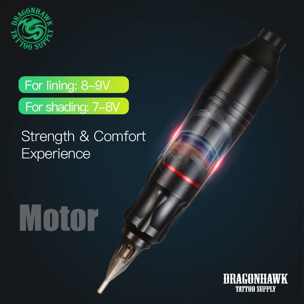 Dragonhawk M8タトゥーペン パワフルタトゥー回転ペン タトゥーマシン Dragonhawk M8タトゥーペン パワフルタトゥー回転ペン タトゥー