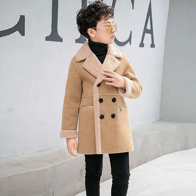 Boys long deals wool coat