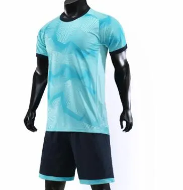 Top Trainers Mäns Mesh Performance Skräddarsydda Fotboll uniformer Kit Sport Soccer Jersey sätter tröjor med Shorts Soccer Wear Custom Wear