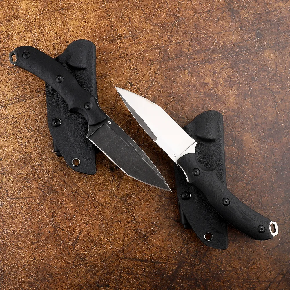 Commando Straight Knife With D2 Blade And G10 Handle Military Survival Tool,  Fixed Blade Hunting Knife, Manual EDC From Agilecrystal, $25.39