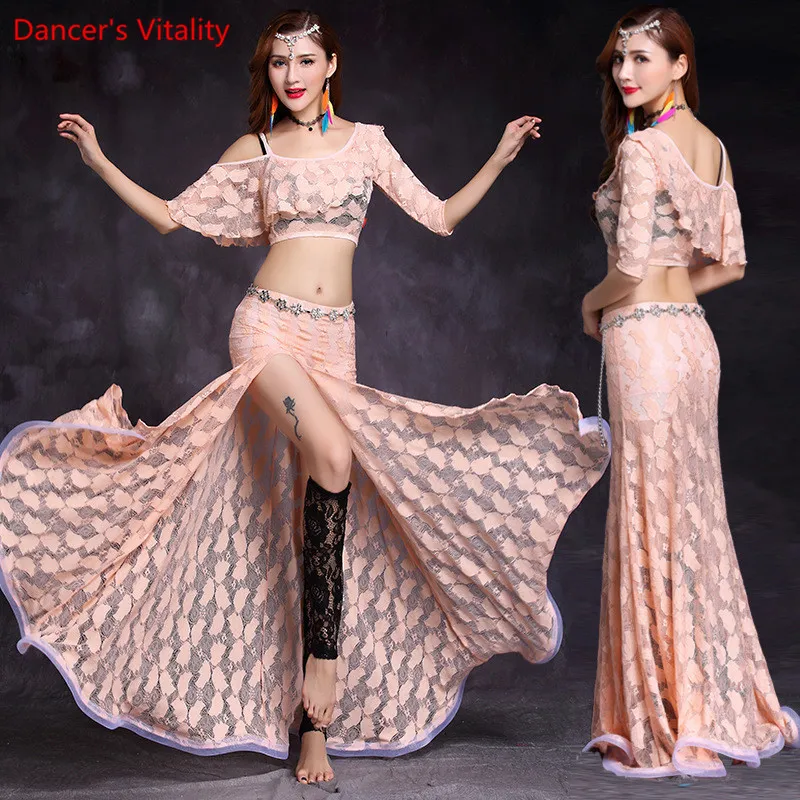 2018 Lace Belly Dancing Costume Set Top and Long Skirt for Women  Performance Wear Size M from Dhgate Stage Wear - price 43.06