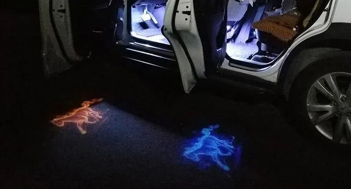 2pcs Auto Tür Logo Licht Begrüßungslicht Laserlicht Universal