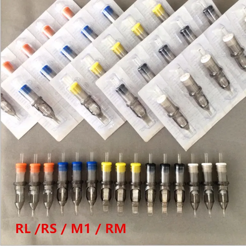 10pcs Disposable Tattoo Needles RL/RS/M1/RM Semi Permanent Makeup Tattoos Cartridge Needle