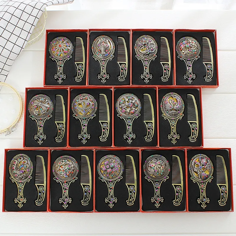 ヴィンテージ 手鏡＆コームセット ヴィンテージハンドミラーセット を￥277 | DHgate