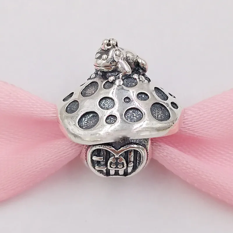 Andy Jewel 925 Sterling Silver Beads Mushroom Frog Charms Fits European Pandora Style Jewelry Armband Halsband 798558C00