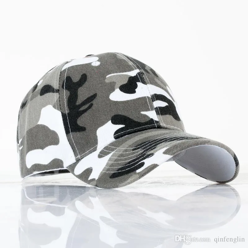Camouflage baseball cap outdoor vissen zon hoed paar modellen vrouwelijke mannelijke sport hiphop verstelbare snapback hoed caps