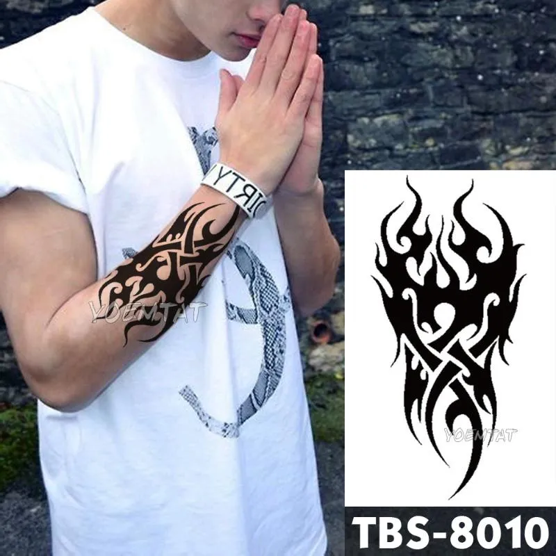 Water Transfer Fake Tattoo - Lotus Mandala Eye Flame Temporary Tattoo  Sticker 1p | eBay
