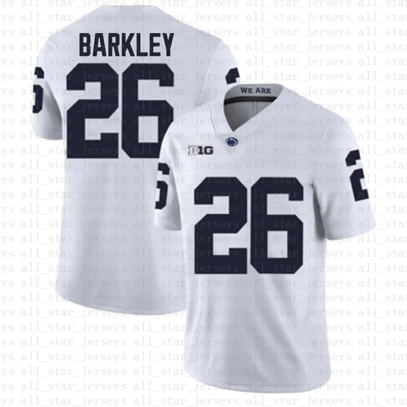 Penn State Nittany Lion 26 Saquon Barkley Американский футбол Джерси 10 Tom Brady 97 Nick Bosa Трикотажные изделия белый