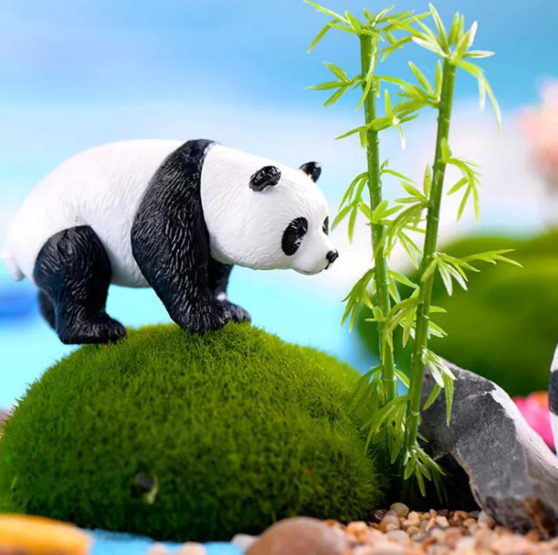 Harz Harz Nette Panda Puppe Modell Spielzeug Auto Dekoration