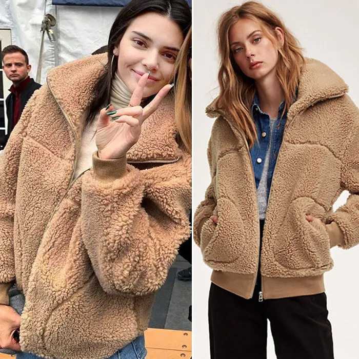 Kendall and kylie teddy jacket sales