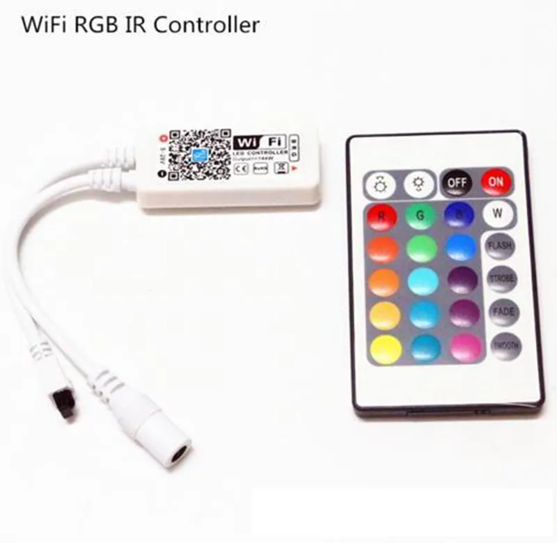 WiFi Smart LED Controller For RGB/RGBW Strips – Works With Alexa, Google Home & IFTTT – Music Sync, Group Control, 5-28V DC – For Android & IOS