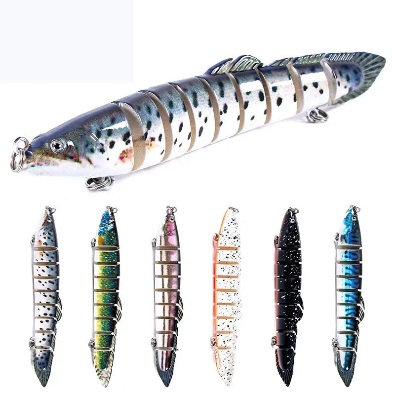 Realistic Multi Section Fishbait For Natural Swimming 14cm/21.4g