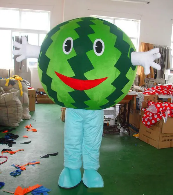 2019 korting fabriek verkoop maken eva materiaal watermeloen mascotte kostuum fruit cartoon kleding halloween verjaardagsfeestje