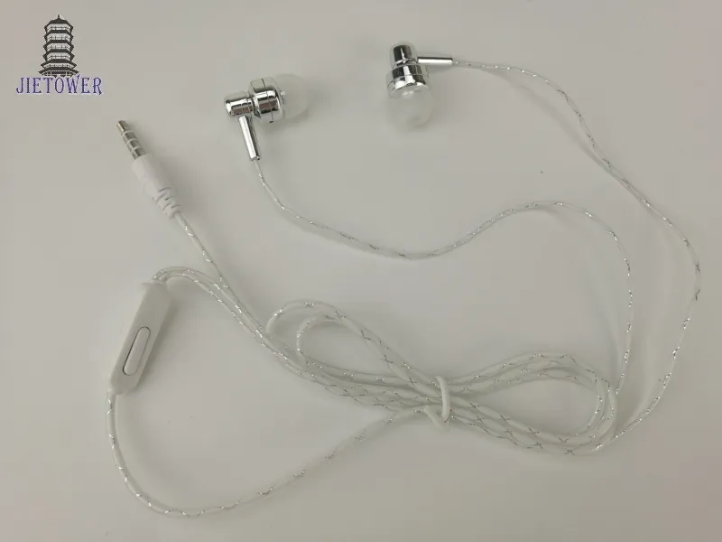 Tanie 3,5 mm douszne zestawy słuchawkowe telefonu słuchawki słuchawki z mikrofonami dla iPhone'a Samsung CP-16 500pcs