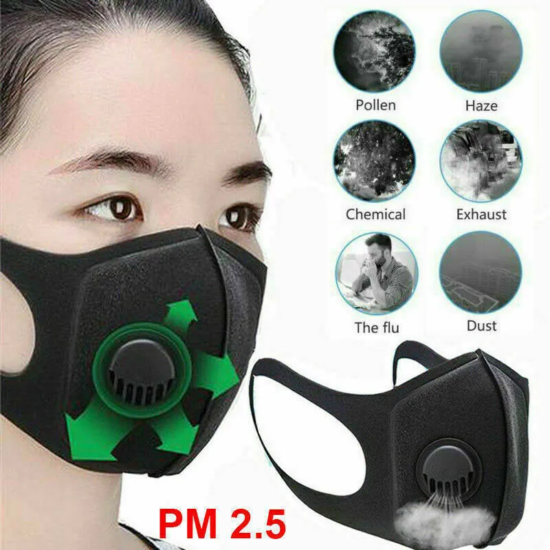 Masque filtrant lavable uni coloré double épaisseur