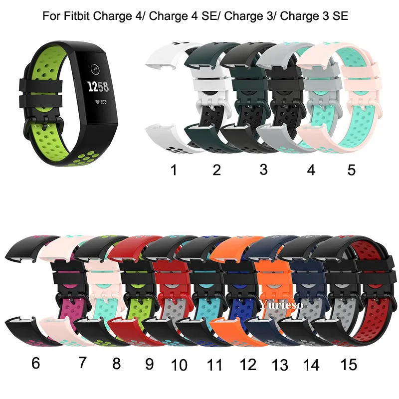 Yumuşak Silikon Watch Band Askı Fitbit Şarj için 4 4 SERAPICEMENT Fitbit Şarj 3/3 Sewristband Bilezik İzle Kayış Fabrika Promosyon