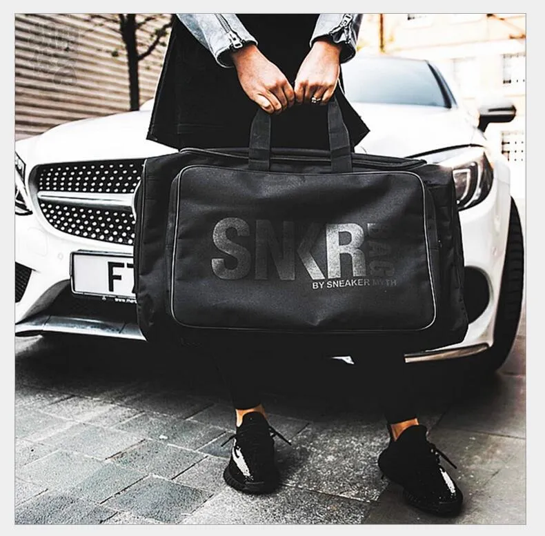 Sneaker Duffle Bag For Travel & Sports - Carry-On Shoe Bag With Separate Compartments