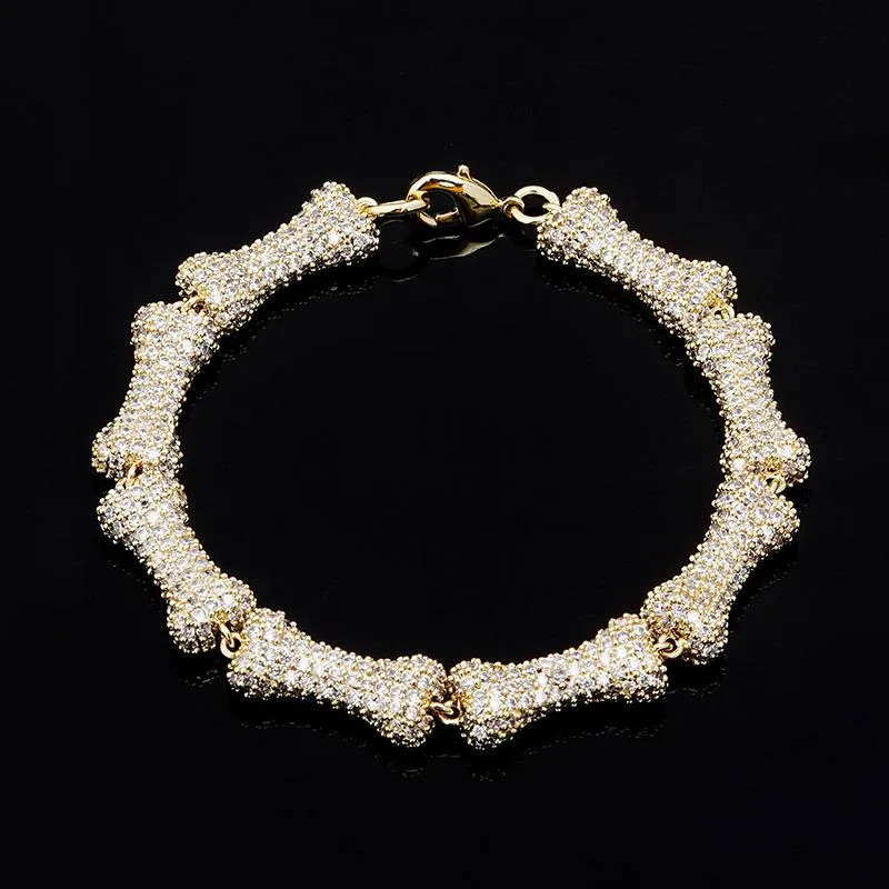 9 mm Nouveau bracelet de chaîne en forme de zircon en forme de zircon en forme de zircon Bijoux Bijoux Iced Out Hip Hop Full Bling Diamond pour hommes Femmes Bijoux