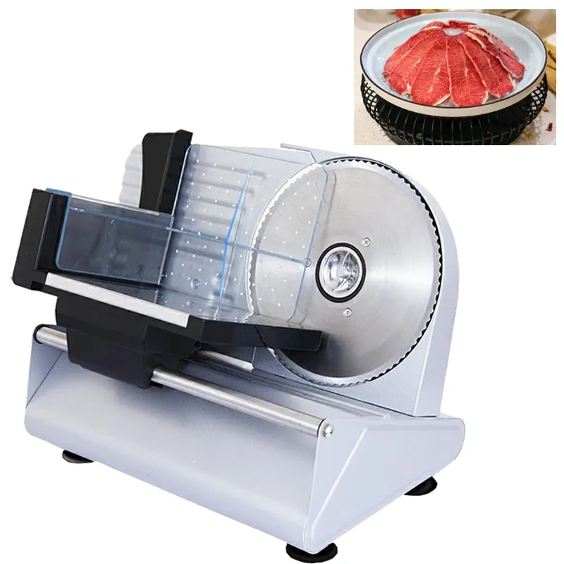 Den nya restaurangen Commercial MS-305C Electric Slicer Multifunktionell köttskivare Semi-Automatic Housual Desktop Lamb Sliced ​​Vege