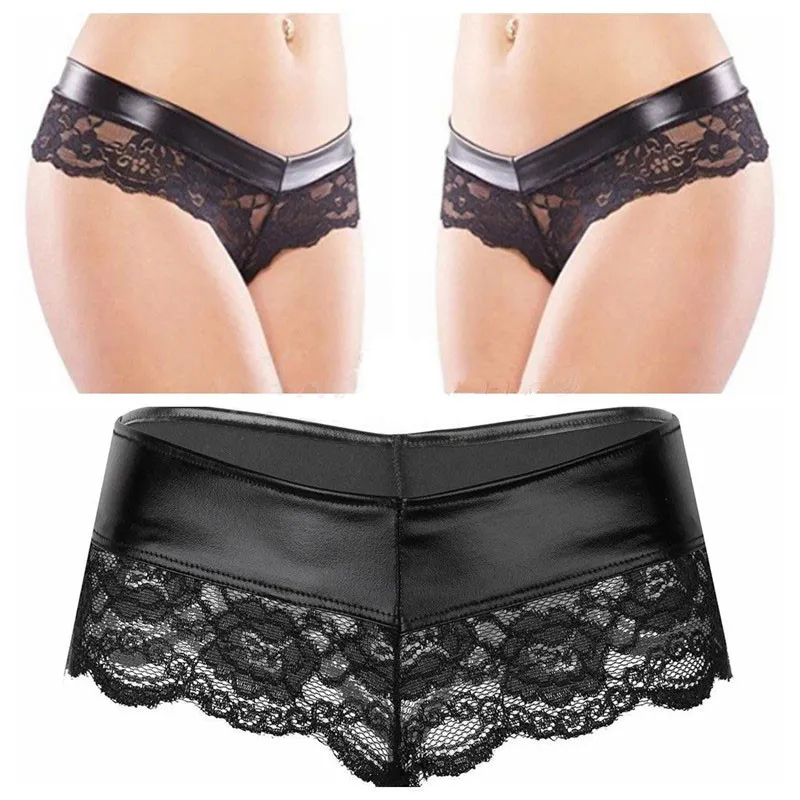 Womens Panties Msemis Women Sexy Open Bulingerie Floral Lace Splice G String Thong Crotchless