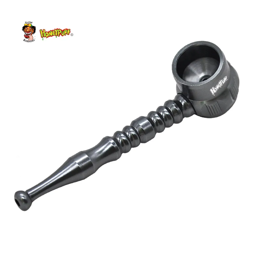 Honeypuff Creative Marteau Conception En Alliage D'aluminium Pipe À Tabac 117 MM Bol En Métal Pipe À Fumer Pipe Détachable Taille De Poche