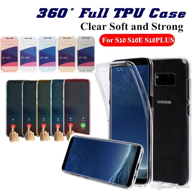 iPhone 11 Transparent Soft TPU Phone Cases for iPhone 13 12 Mini 11 Pro Max XS XR X 6 7 8 Plus 6S SE2 11 360 Full Clear Ultra-thin Silicone Crystal Cover