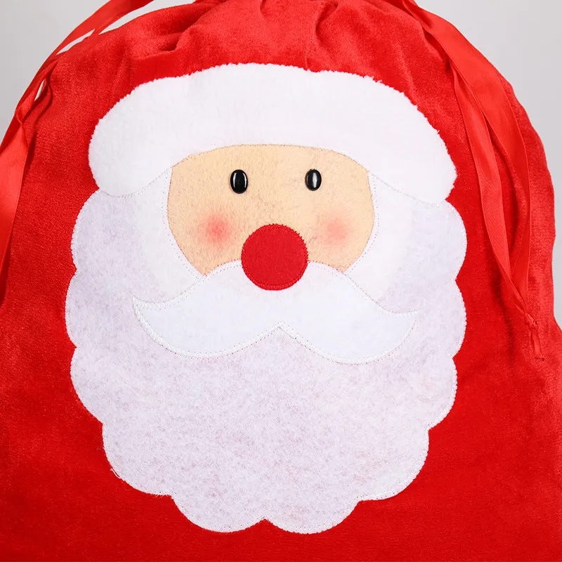 Sacs à Cadeaux De Noël. Grands Sacs De Père Noël De 50 X 72 Cm Ho Ho Ho. Lot De 2