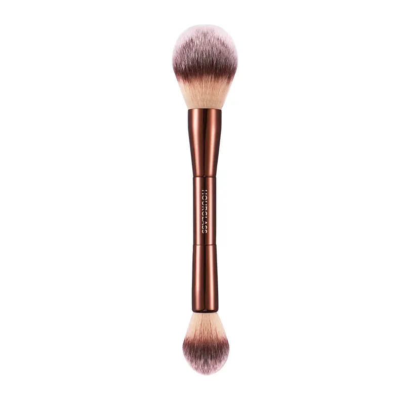 Hourglass VEIL POWDER BRUSH – Doppelseitiger Puder-Highlighter zum Fixieren von Make-up-Pinseln