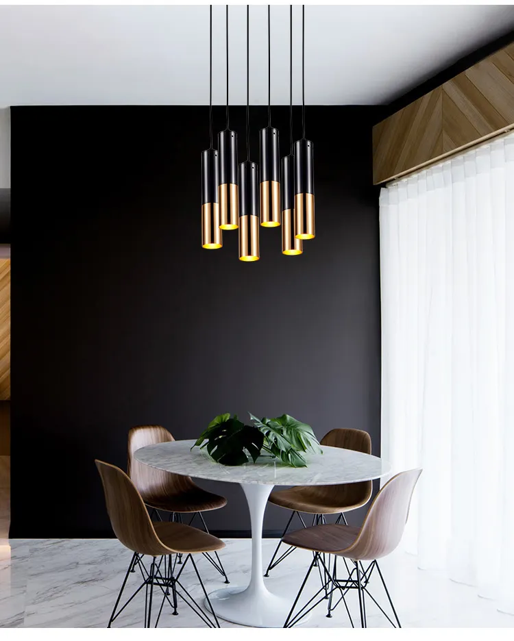 VTAMng Moderne gouden LED eettafel kroonluchter dimbare hanglamp geschikt voor keukeneiland eetkamer woonkamer moderne plafondlamp verstelbare hoogte home decor verlichtingsarmatuur(Gold,Regular style