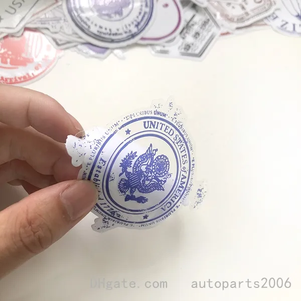 Transparent Stamp Stickers Vintage Postmark Stickers Stamp Travel Seal  Sticker For Pad Motor Car Luggage Laptop Decals From Autoparts2006, $2.22