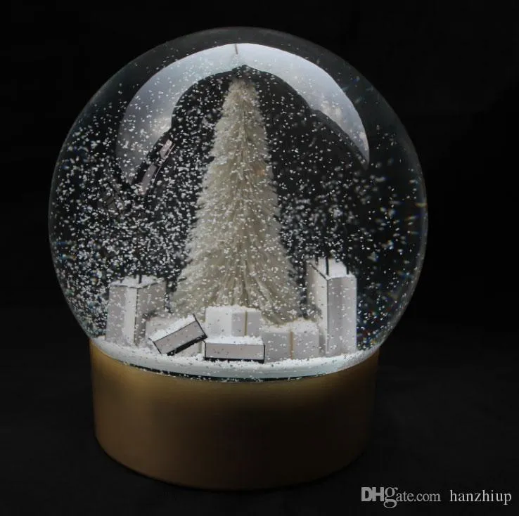 Christmas Tree Snow Globe With Crystal Ball, Gift Box... From Niceair ...