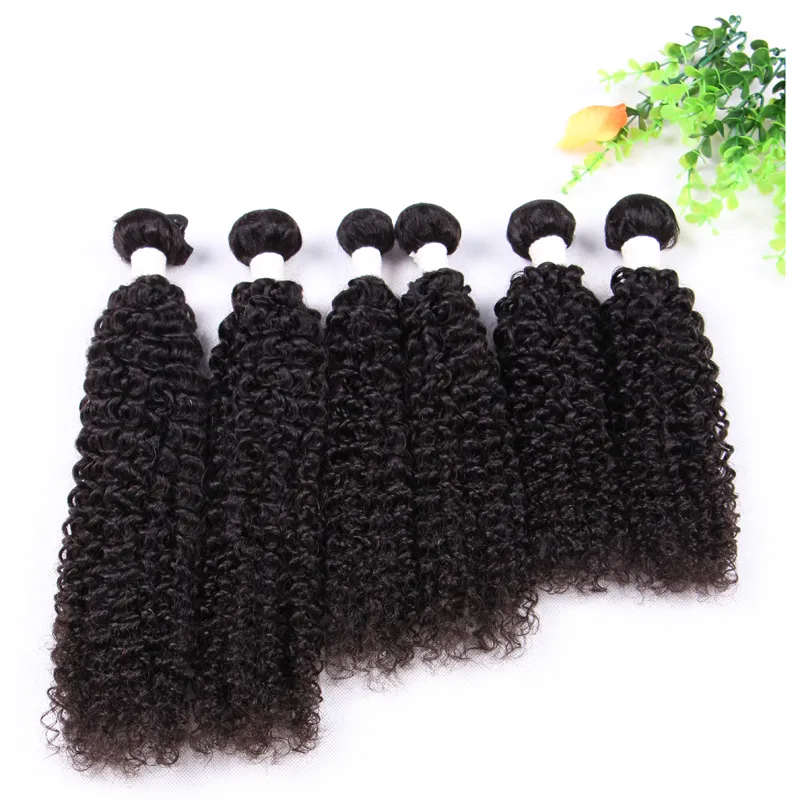 새로운 도착 Hotsale Jerry Curl Weaving 헤어 웨이프 인간의 머리카락 곱슬 머리 직조 확장 3pcs 무료