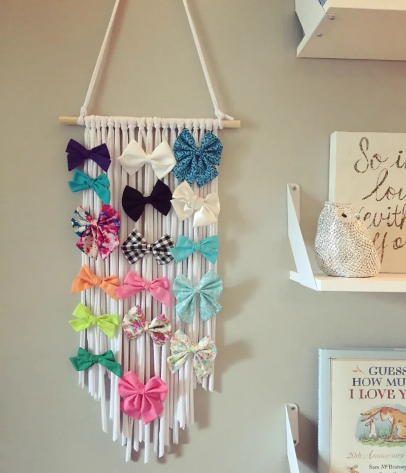 Rainbow Hair Bow Holder Stylish Hair Bow Organizer And Storage