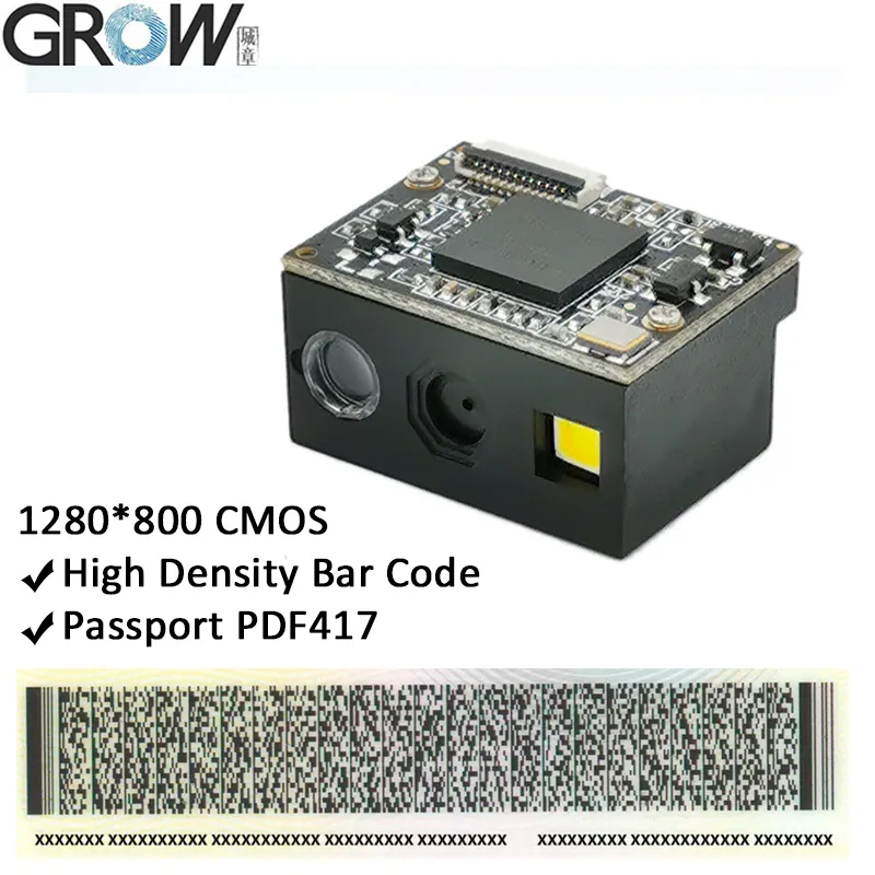 GM69-S 1280 * 800CMOS高密度バーコード読み取り可能な1D 2D USB UART PDF417バーコードQRコードスキャナモジュールリーダー