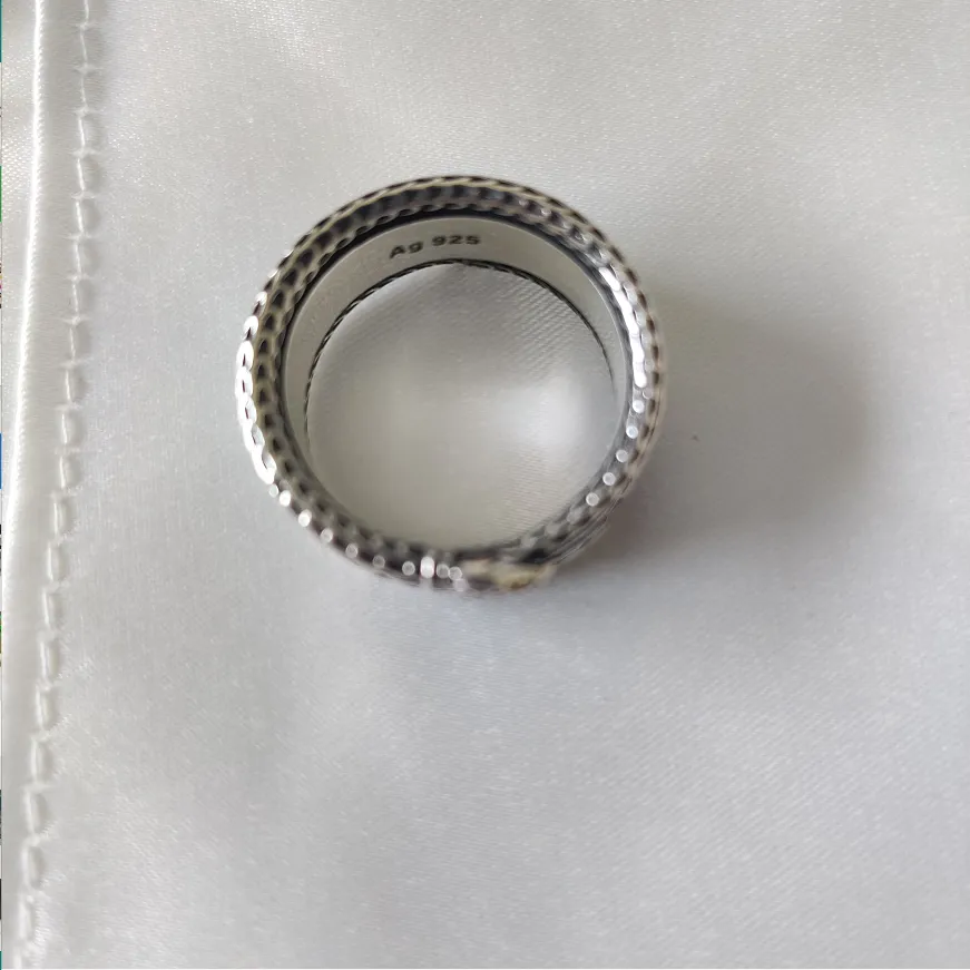 Top S925 Серебряное кольцо стерлингового кольца ретро -персонализированное животное в форме змеи