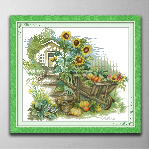 Little float Handmade Cross Stitch Craft Tools Embroidery Needlework sets counted print on canvas DMC 14CT /11CT