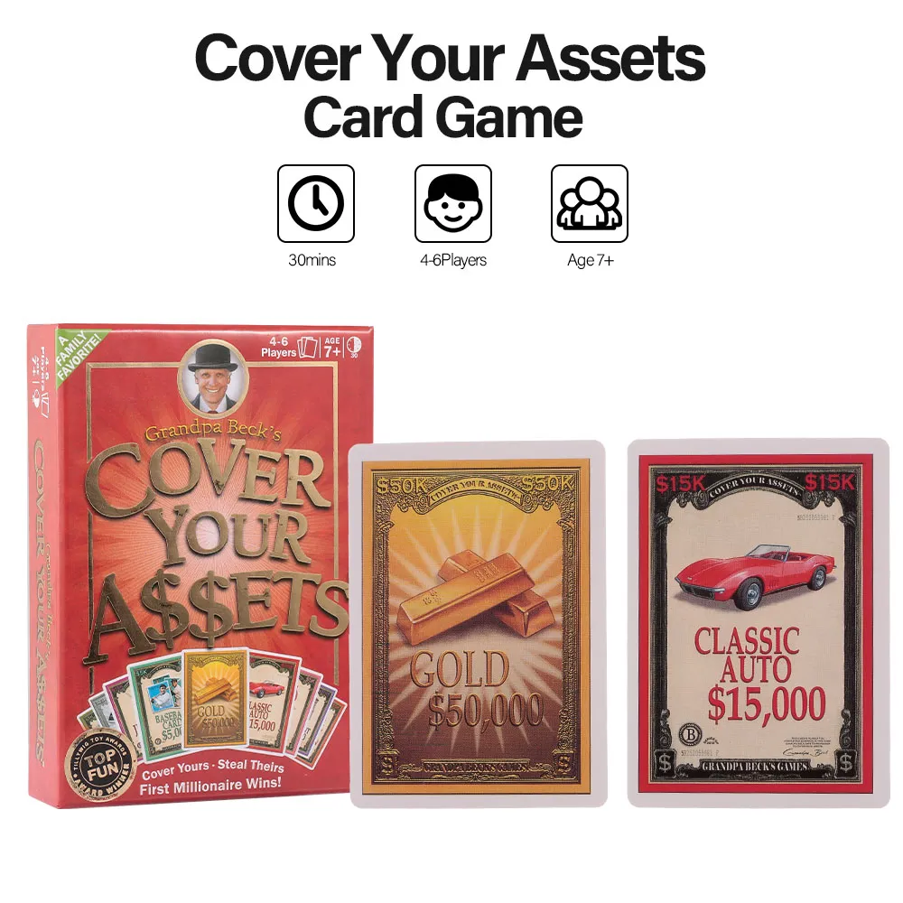 Cover Your Assets Card Game Party Play Cards A Card Game For Kids Children From Cn1377, 73.06