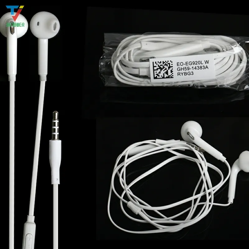 Newest 3.5mm In-Ear Earphones Earbuds Headphone Headset With Mic & Remote Volume Control For Samsung Galaxy S6 i9800 S6 Edge