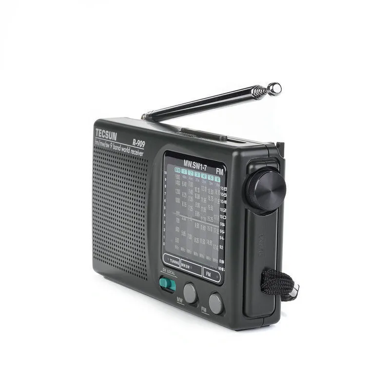 Radio FM / MW / SW 9 Band Word Portiver Portable Radio Tecsun R909.