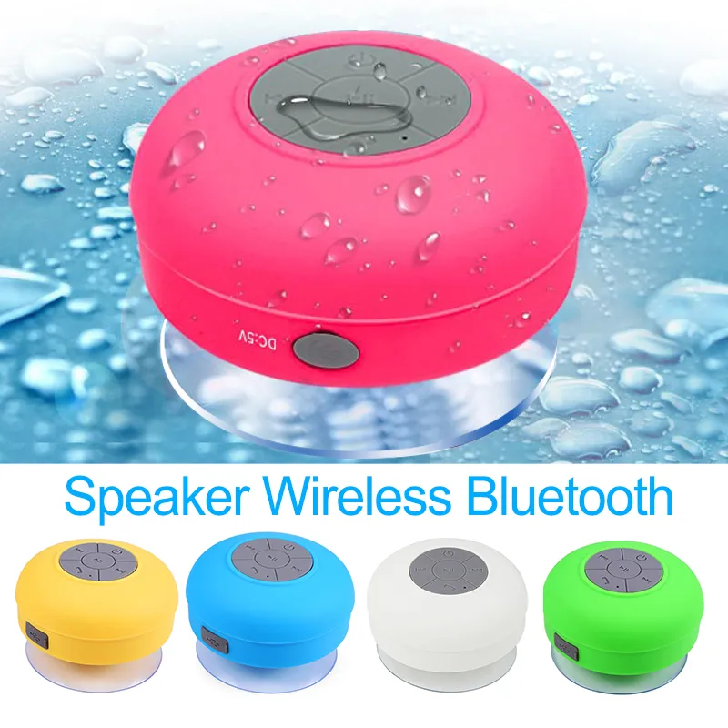 Wireless Mini Bluetooth Speaker Hands Free Waterproof Car Bathroom Office Beach Stereo Subwoofer Music Loudspeaker With Suction For Iphone X