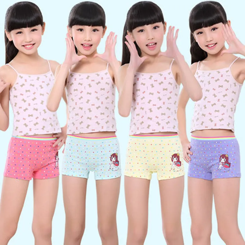 Fashion Girls Underwear Cotton Panties For Girl High Quality Cartoon Boxer  Kids Briefs For Girls Children Underpants /Pack CX200803 From Qiyuan06,  $18.04