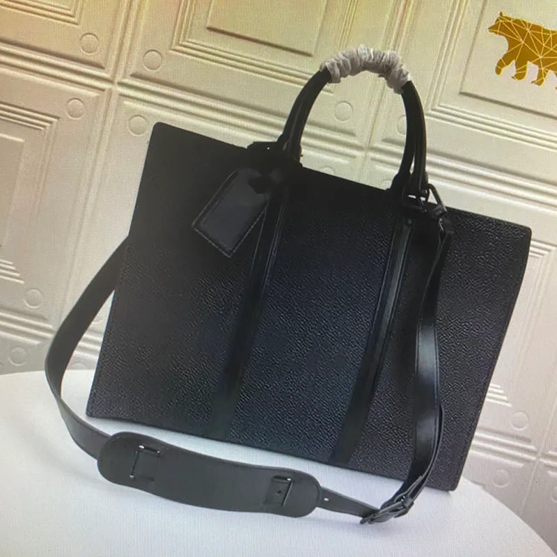 SAC Plat Horyzontalne Zippe Projektant Teczki Biznes Crossbody Torebka Luxury Totes Moda Mężczyźni Torba Na Ramię Płótno Skórzane Laptop Teczki Mężczyzna Torby Komputerowe