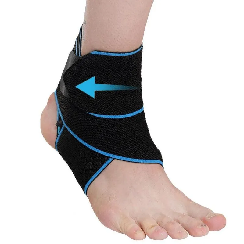 1PC podporę kostki Ustanowienie Regulowane ściskanie kostki do ochrony sportu w pasku jeden rozmiar bandaż stóp stóp