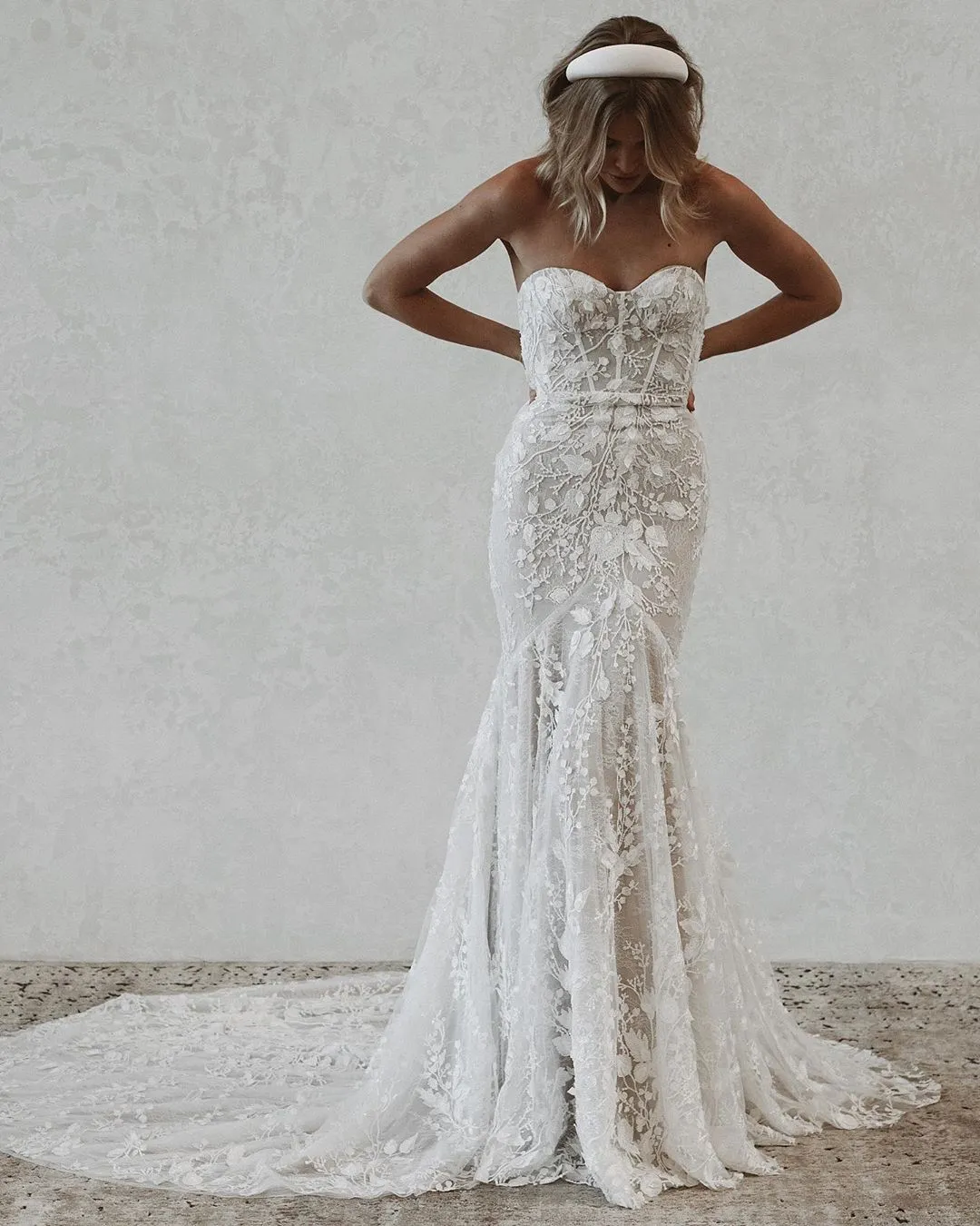 Handmade 3D Lace Wedding Dress Flawless Fit & Flare... From  Uniquebridalboutique, $183.67 | DHgate.Com